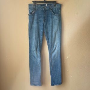 Used Blue Women’s 7 For All Mankind Size 31 Jeans
